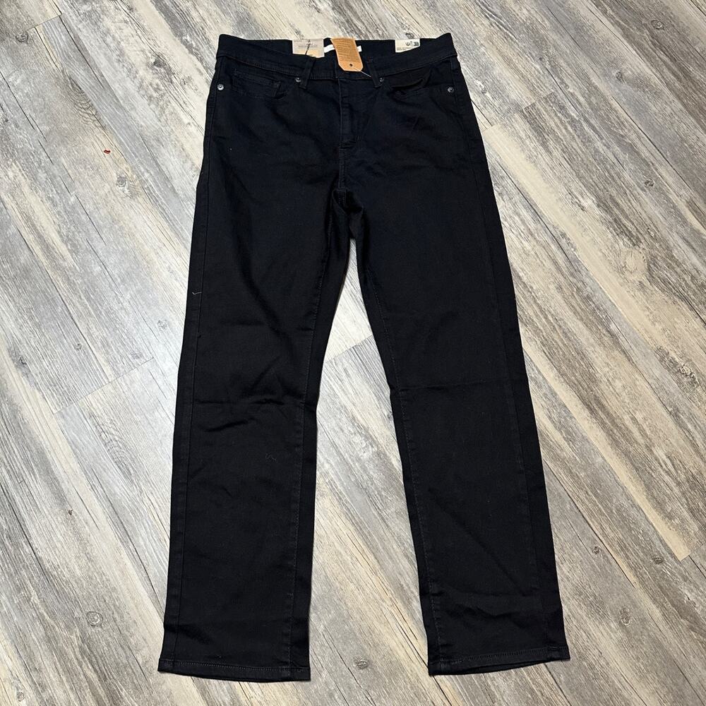 Levi's Women's Classic Straight Leg Jeans Mid Rise Stretch Black Size 8S 29x28